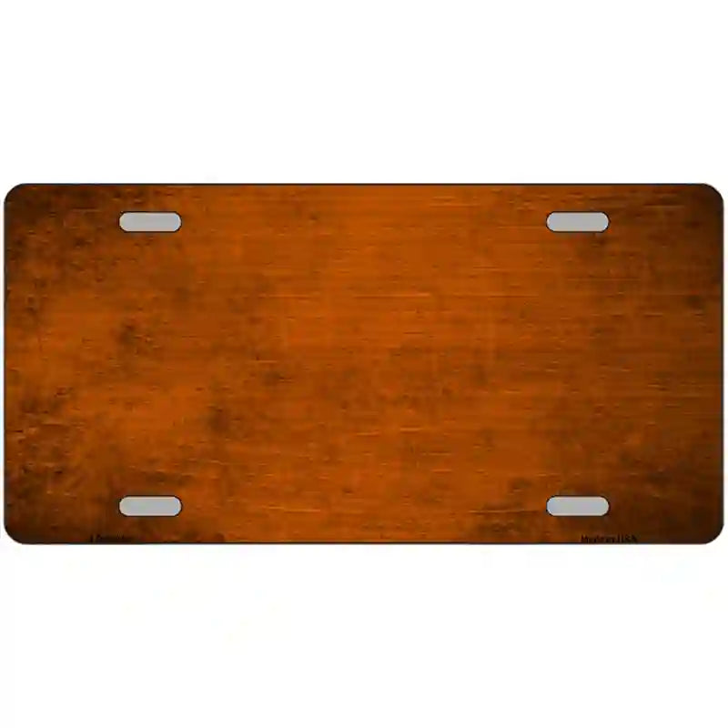 LLP-6904 24 x 12 in. Orange Oil Rubbed Solid Metal Novelty License Plate