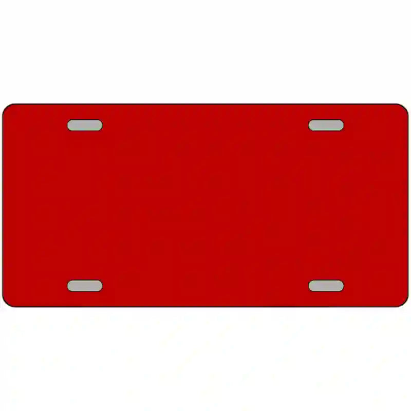 LLP-2368 24 x 12 in. Red Solid Metal Novelty License Plate