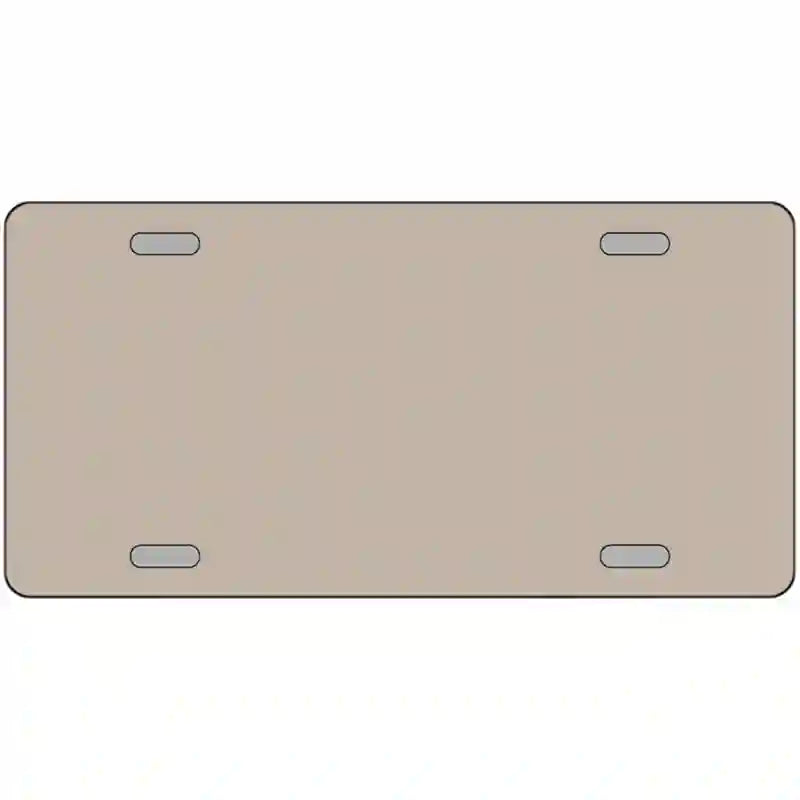 LLP-4605 24 x 12 in. Tan Solid Metal Novelty License Plate
