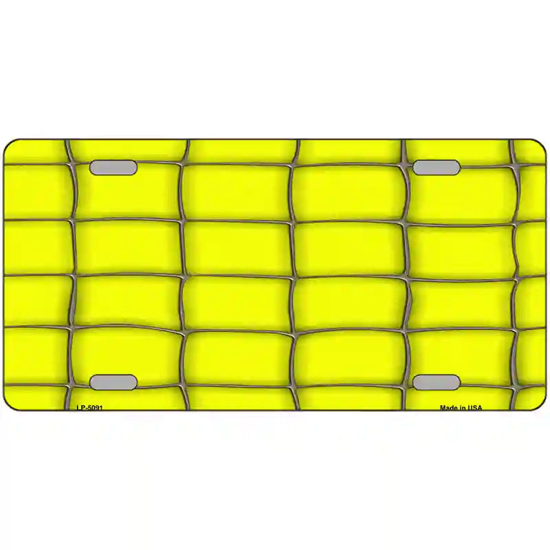 LLP-5091 24 x 12 in. Web Yellow Metal Novelty License Plate