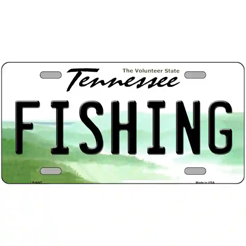 LLP-6447 24 x 12 in. Fishing Tennessee Novelty Metal License Plate
