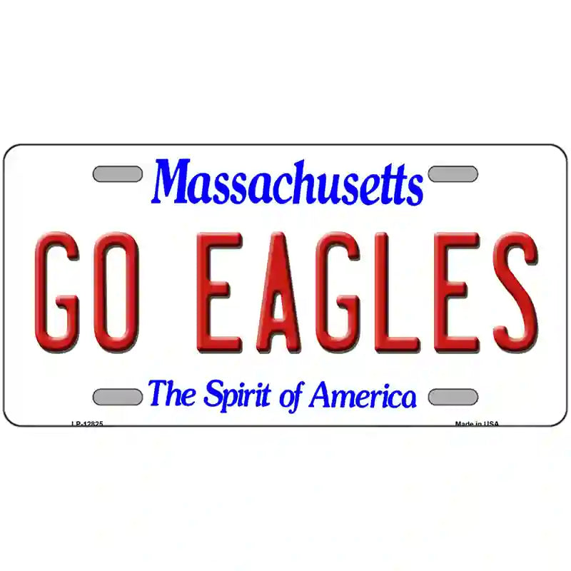 LLP-12825 24 x 12 in. Go Eagles Novelty Metal License Plate