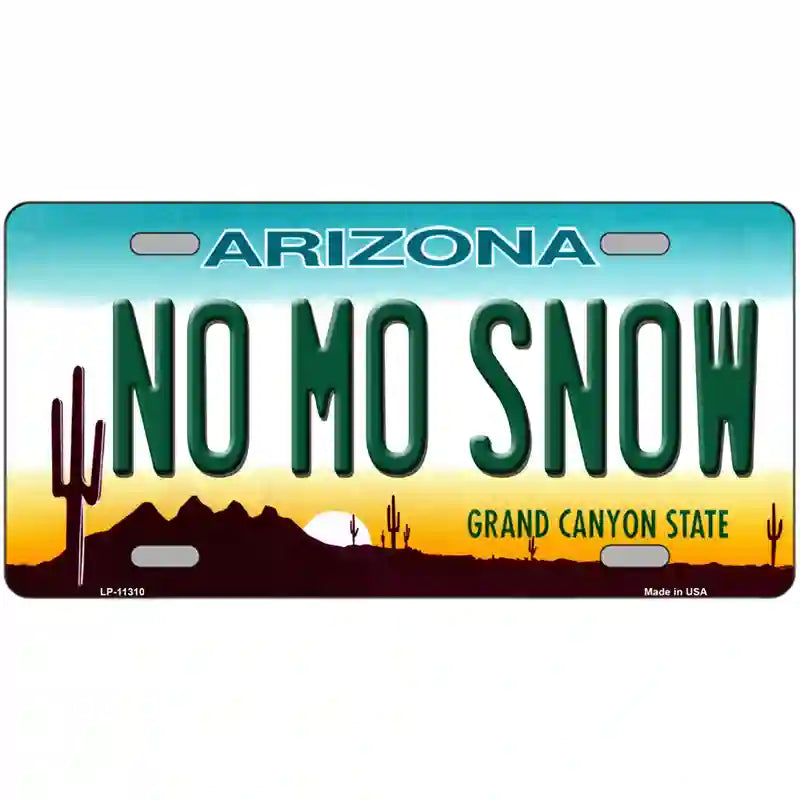 LLP-11310 24 x 12 in. No Mo Snow Novelty License Plate