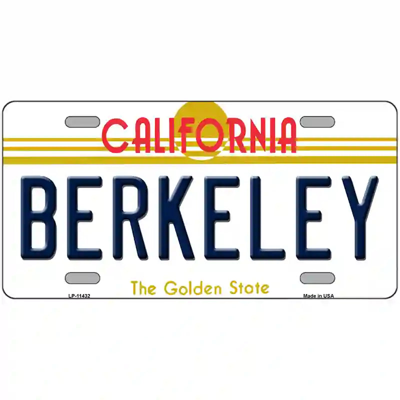 LLP-11432 24 x 12 in. Berkeley California Novelty License Plate