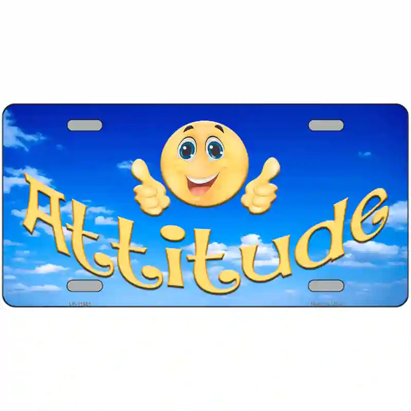 LLP-11561 24 x 12 in. Attitude Novelty License Plate