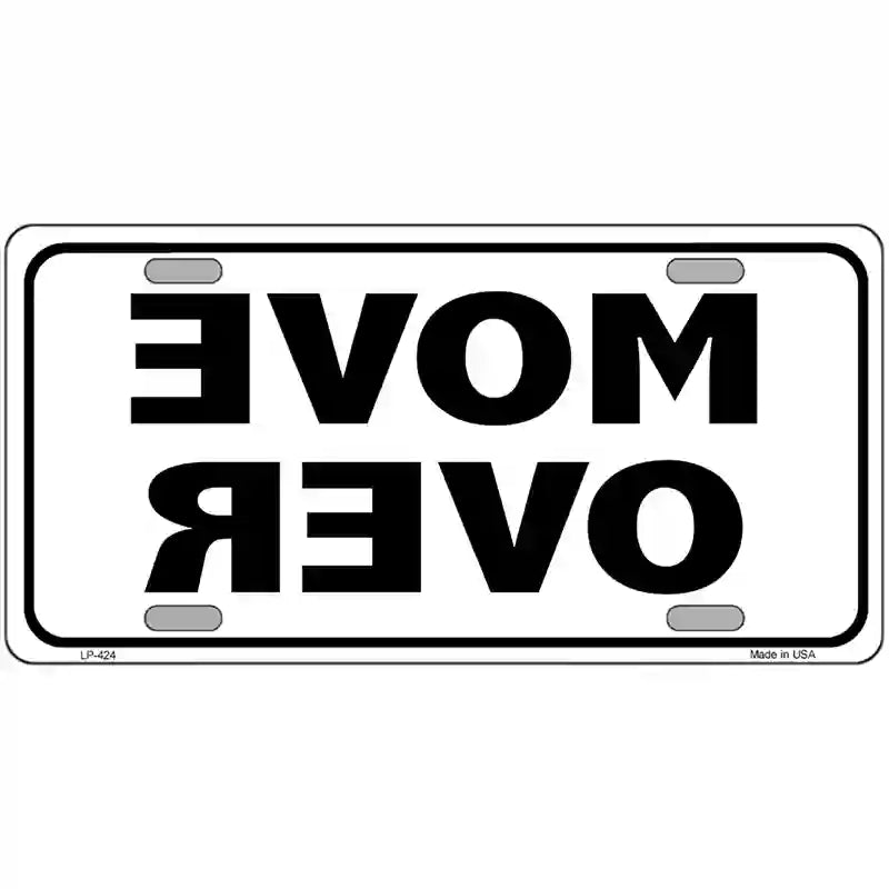 LLP-424 24 x 12 in. Move Over Metal Novelty License Plate