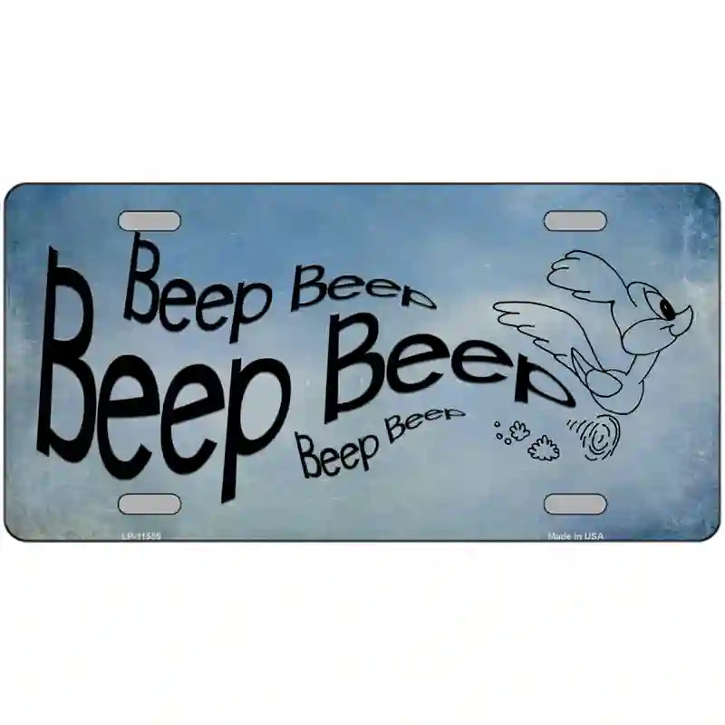 LLP-11559 24 x 12 in. Beep Beep Novelty License Plate