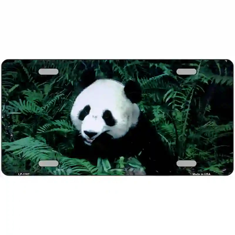 LLP-1187 24 x 12 in. Panda Bear Novelty Metal License Plate