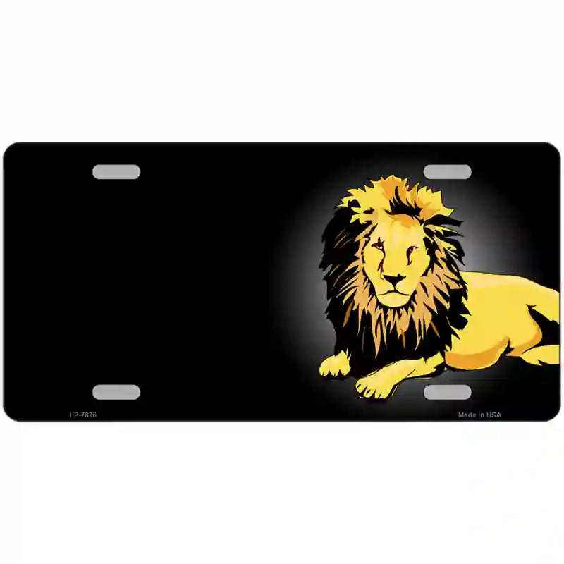 LLP-7876 24 x 12 in. Lion Offset Metal Novelty License Plate