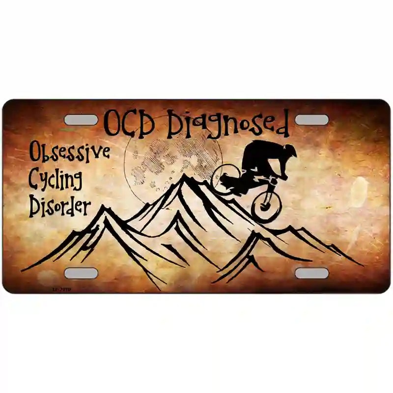 LLP-7970 24 x 12 in. OCD Diagnosed Metal Novelty License Plate