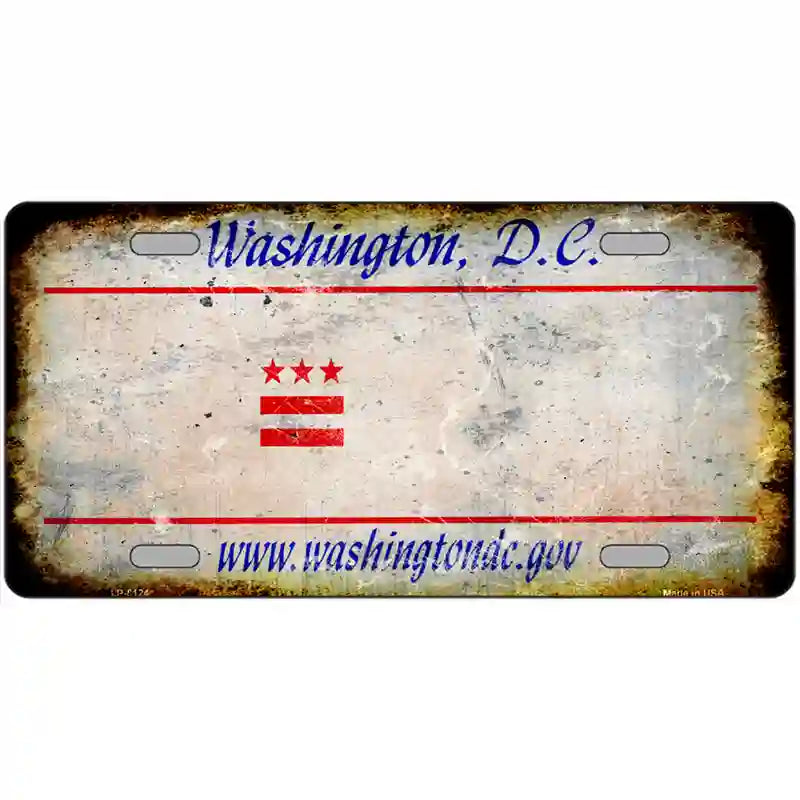 LLP-8124 24 x 12 in. Washington State Rusty Novelty Metal License Plate