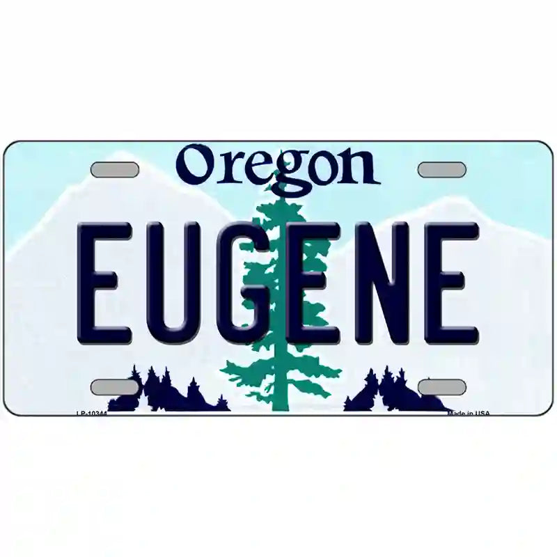 LLP-10344 24 x 12 in. Eugene Oregon Metal Novelty License Plate
