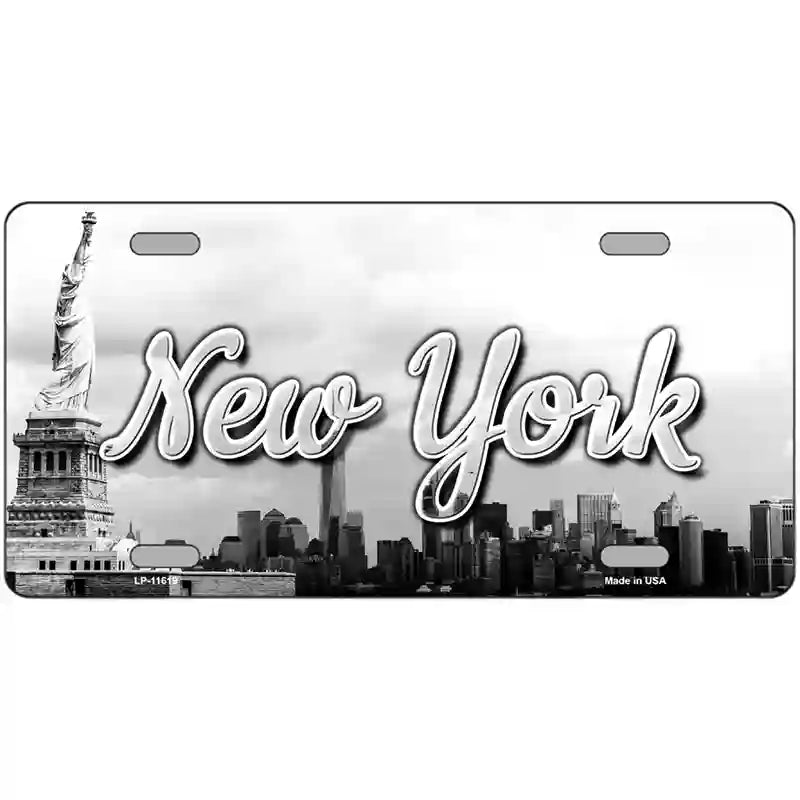 LLP-11619 24 x 12 in.   York Statue of Liberty Novelty Metal State License Plate