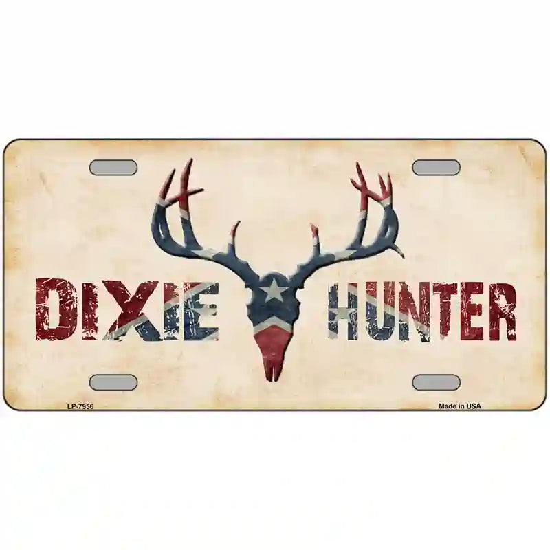 LLP-7956 24 x 12 in. Dixie Hunter Novelty Metal License Plate