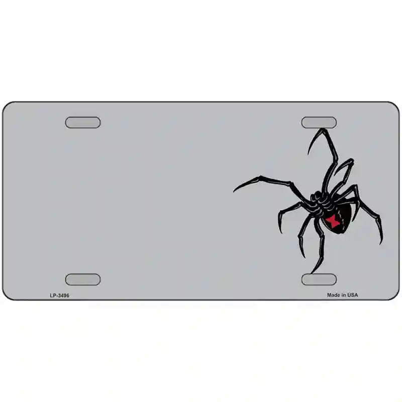 LLP-3496 24 x 12 in. Black Widow Offset Metal Novelty License Plate