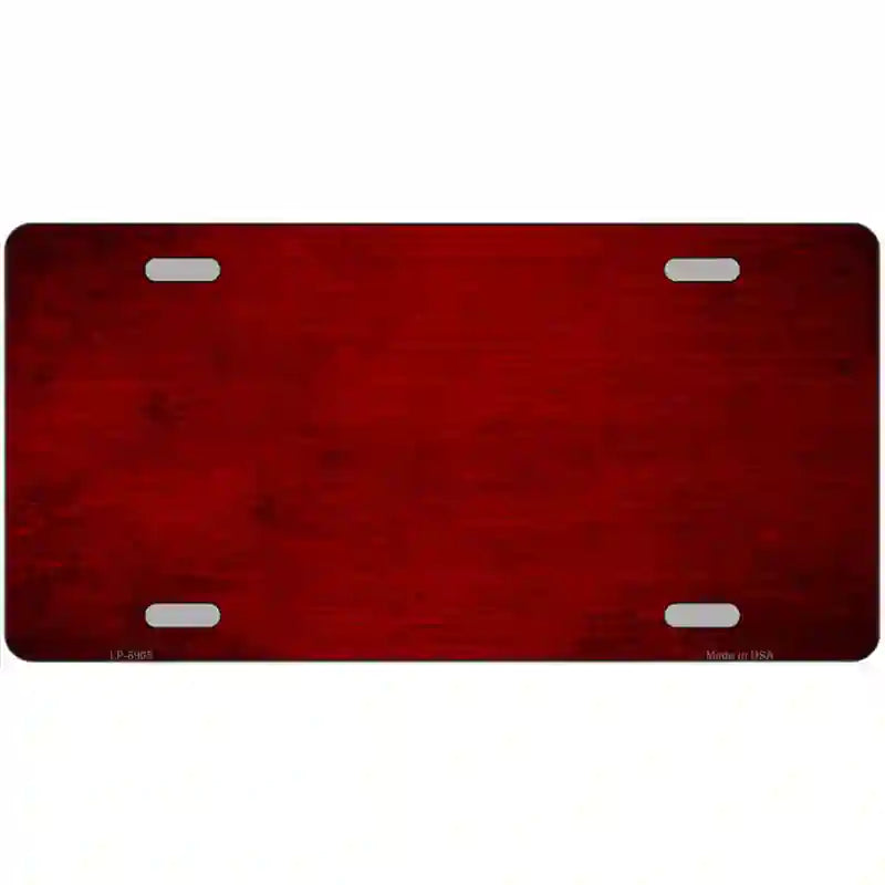 LLP-6905 24 x 12 in. Red Oil Rubbed Solid Metal Novelty License Plate