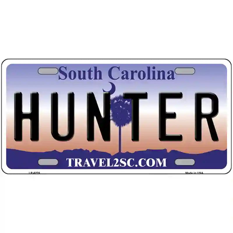 LLP-6276 24 x 12 in. Hunter South Carolina Novelty Metal License Plate -  Smart Blonde