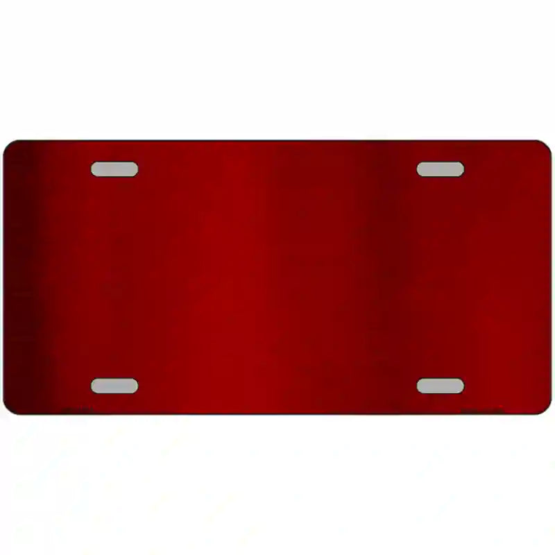 LLPC-1005 24 x 12 in. Red Metallic Solid Metal Novelty License Plate