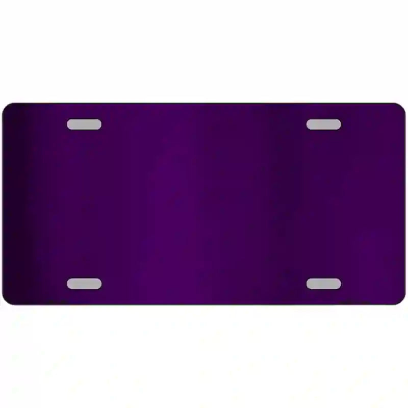 LLPC-1007 24 x 12 in. Purple Metallic Solid Metal Novelty License Plate
