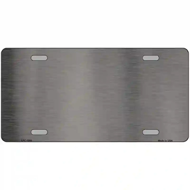 LLPC-1006 24 x 12 in. Gray Metallic Solid Metal Novelty License Plate