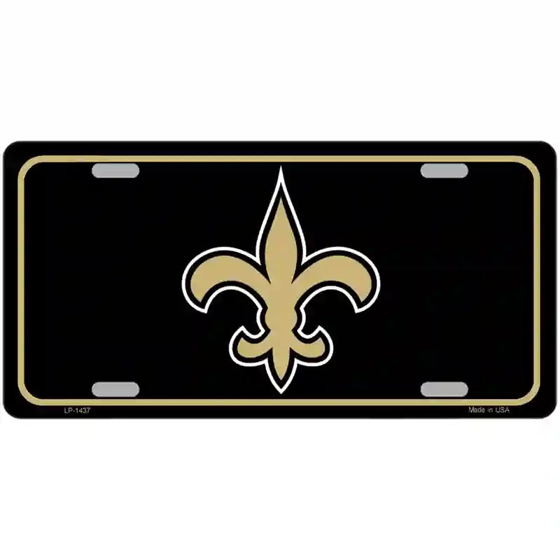 LLP-1437 24 x 12 in. Fleur De Lis Metal Novelty License Plate