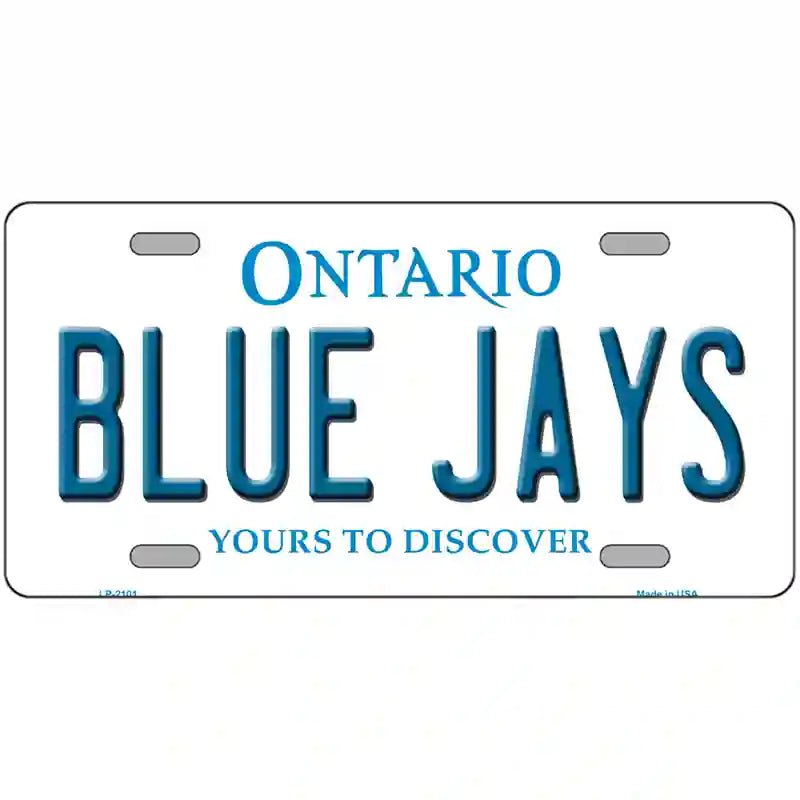 LLP-2101 24 x 12 in. Blue Jays Toronto Canada Province Metal Novelty License Plate
