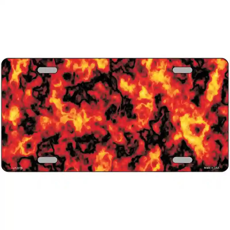 LLP-2276 24 x 12 in. Fire Explosion Metal Novelty License Plate