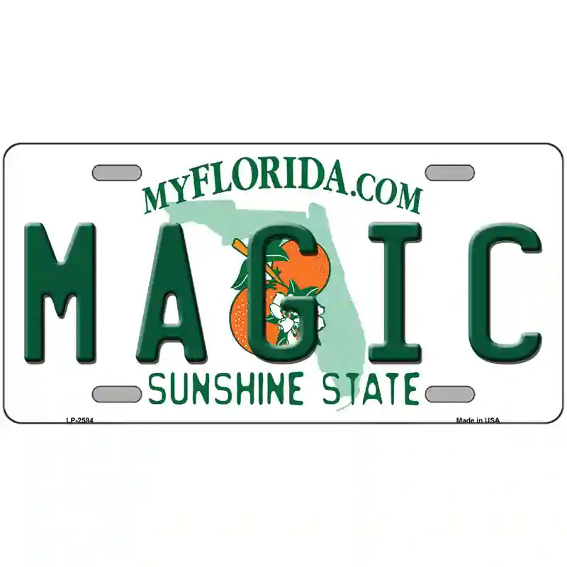 LLP-2584 24 x 12 in. Magic Florida Novelty State Metal License Plate
