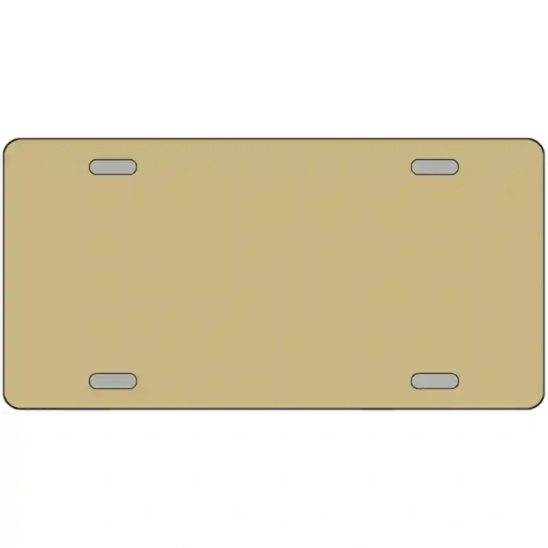 LLP-4606 24 x 12 in. Gold Solid Metal Novelty License Plate