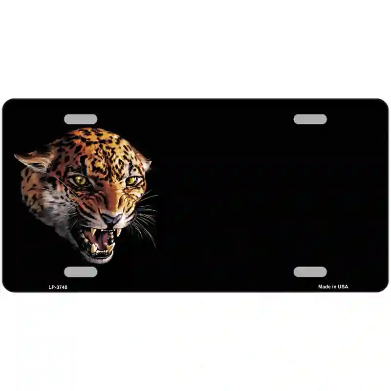 LLP-3748 24 x 12 in. Jaguar Offset Metal Novelty License Plate