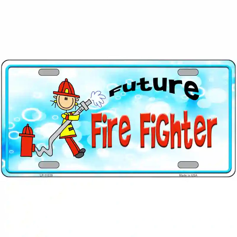 LLP-11539 24 x 12 in. Future Fire Fighter Novelty License Plate