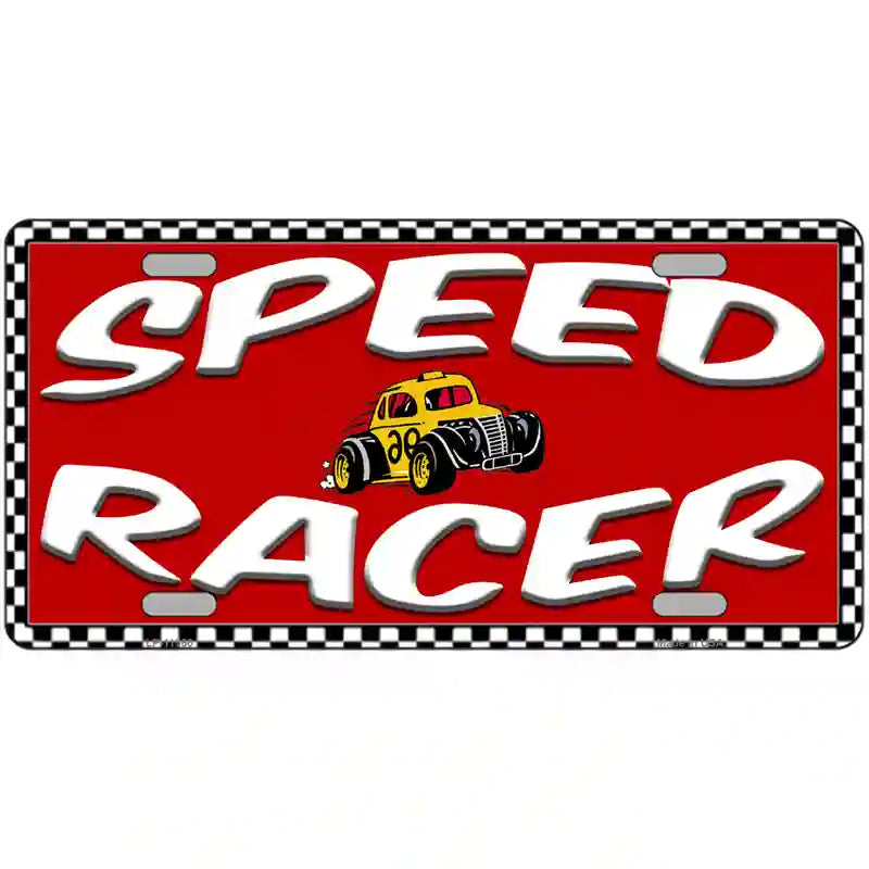 LLP-11560 24 x 12 in. Speed Racer Novelty License Plate