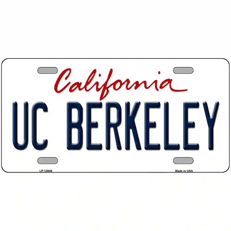 LLP-12646 24 x 12 in. UC Berkeley Novelty Metal License Plate