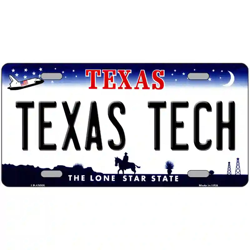 LLP-13055 24 x 12 in. Texas Tech Novelty Metal License Plate