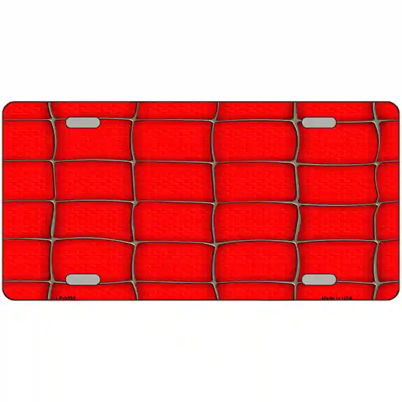 LLP-5093 24 x 12 in. Web Red Metal Novelty License Plate