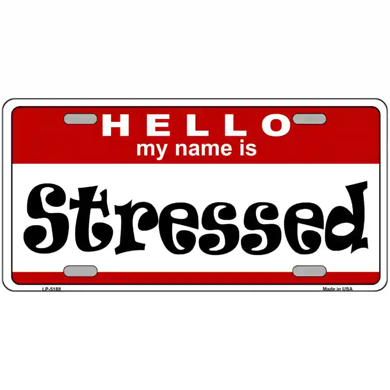 LLP-5188 24 x 12 in. Stressed Metal Novelty License Plate