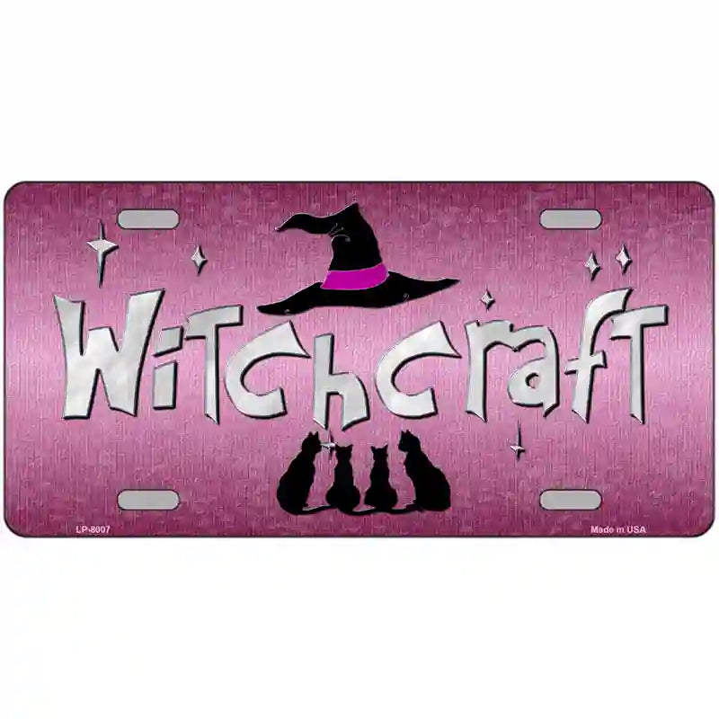 LLP-8007 24 x 12 in. Witchcraft Novelty Metal License Plate