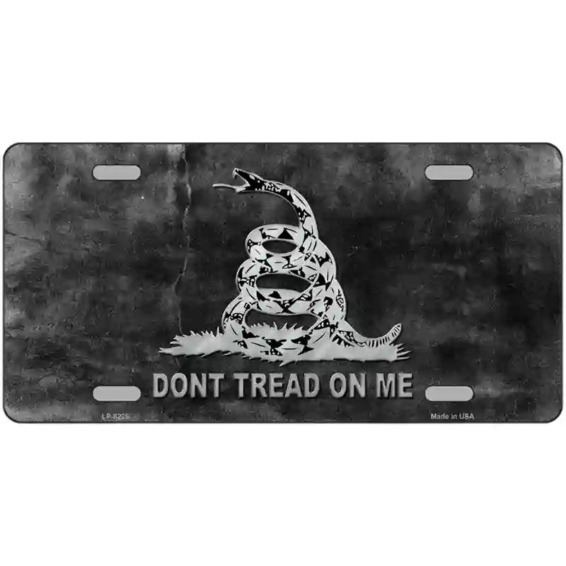 LLP-8225 24 x 12 in. Dont Tread on Me Black Novelty Metal License Plate