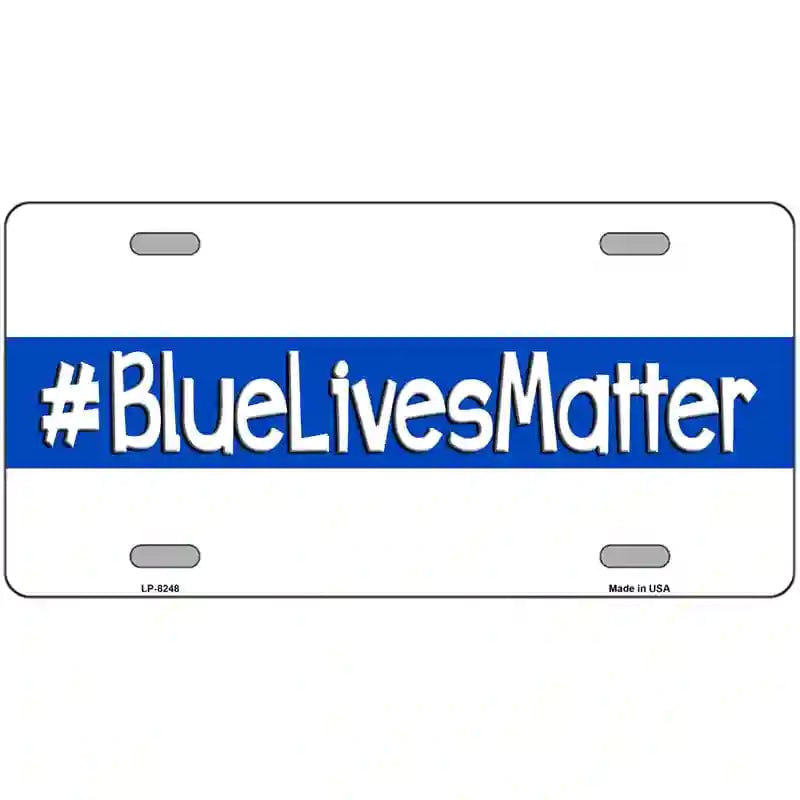 LLP-8248 24 x 12 in. Blue Lives Matter Novelty Metal License Plate
