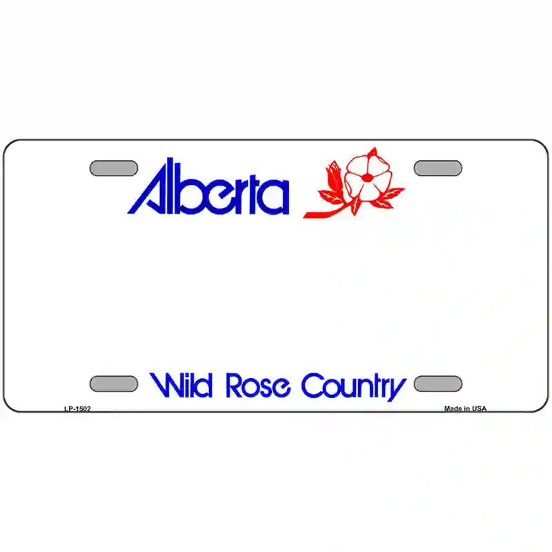 LLP-1502 24 x 12 in. Alberta Novelty Metal License Plate