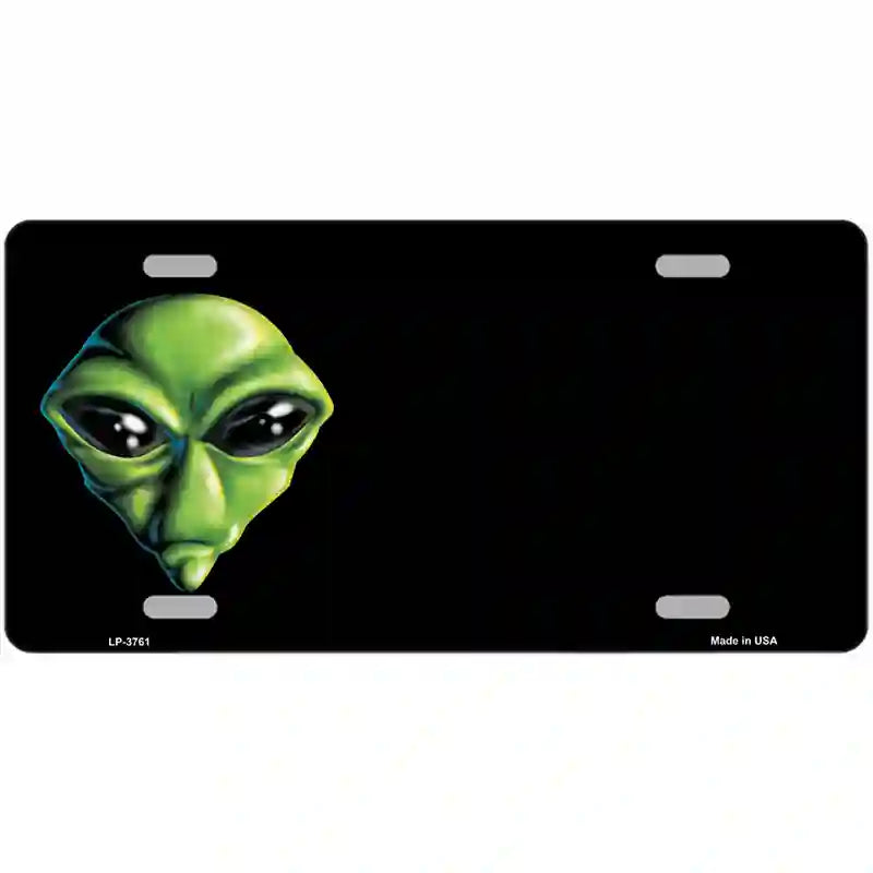 LLP-3761 24 x 12 in. Alien Offset Metal Novelty License Plate