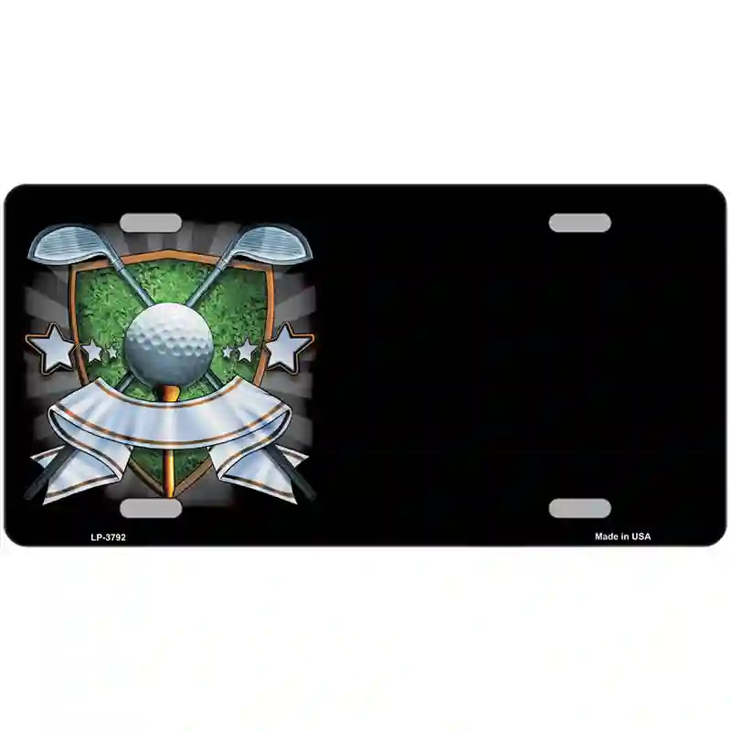 LLP-3792 24 x 12 in. Golf Banner Offset Metal Novelty License Plate