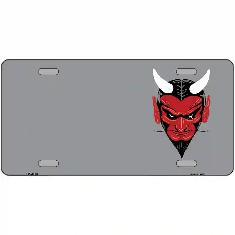LLP-4196 24 x 12 in. Devil Offset Metal Novelty License Plate