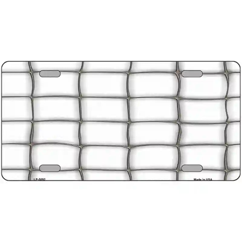 LLP-5092 24 x 12 in. Web White Metal Novelty License Plate