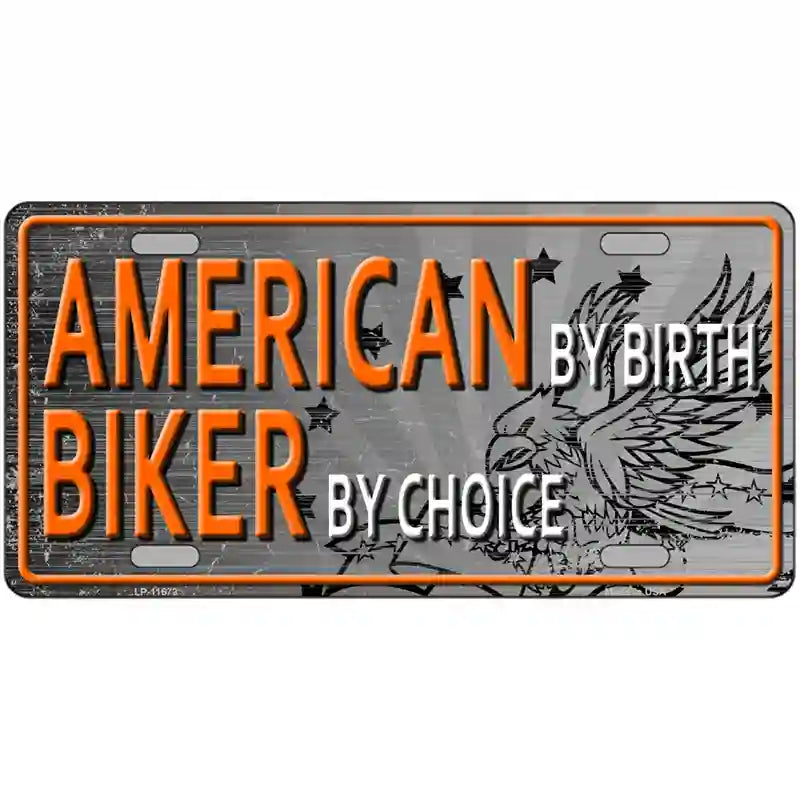 LLP-11673 24 x 12 in. American Biker Novelty License Plate