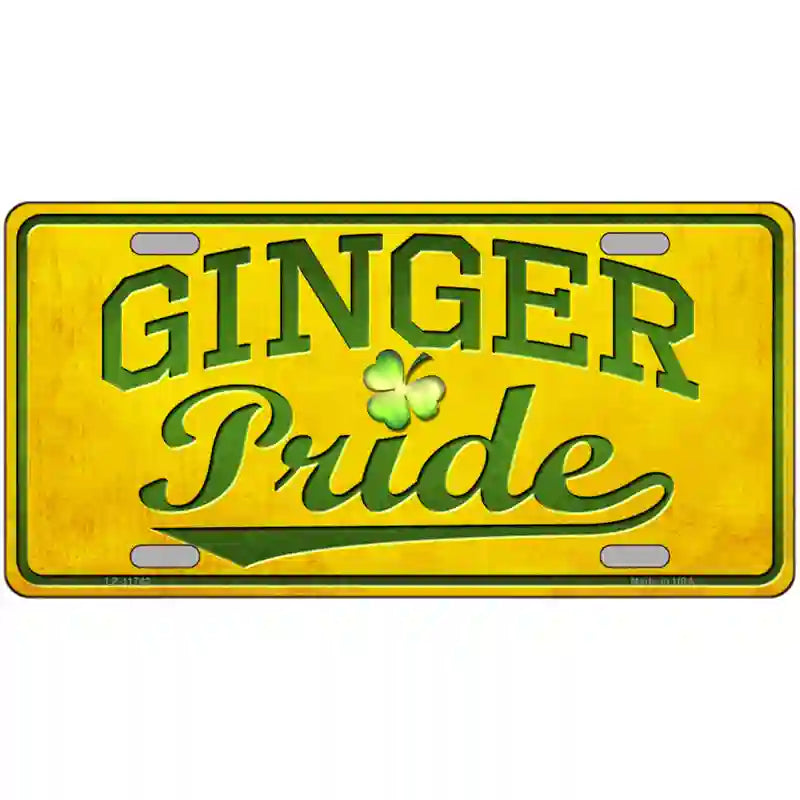 LLP-11742 24 x 12 in. Ginger Pride Novelty License Plate