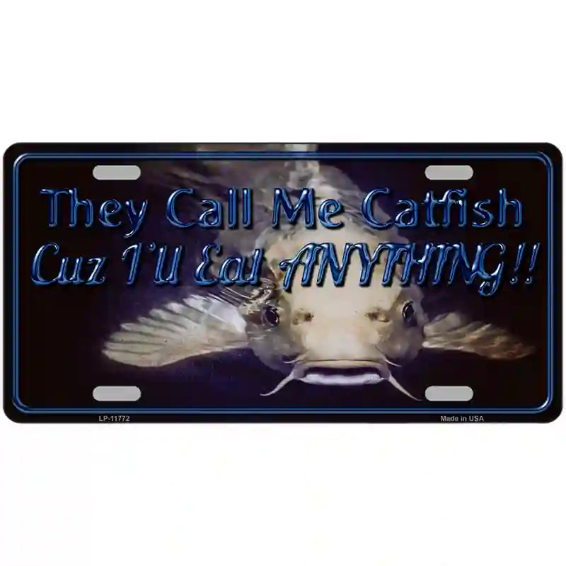 LLP-11772 24 x 12 in. They Call Me Catfish Novelty License Plate