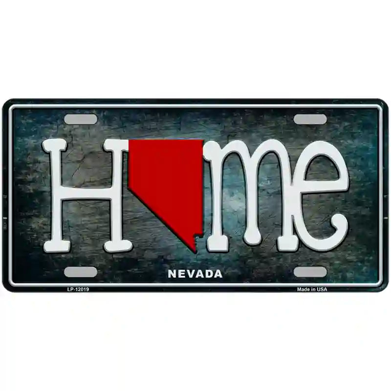 LLP-12019 24 x 12 in. Nevada Home State Outline Novelty License Plate