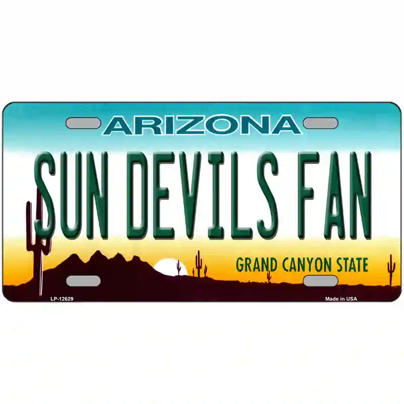 LLP-12629 24 x 12 in. Sun Devils Fan Novelty Metal License Plate