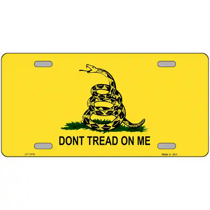 LLP-1316 24 x 12 in. Dont Tread on Me Novelty Metal License Plate